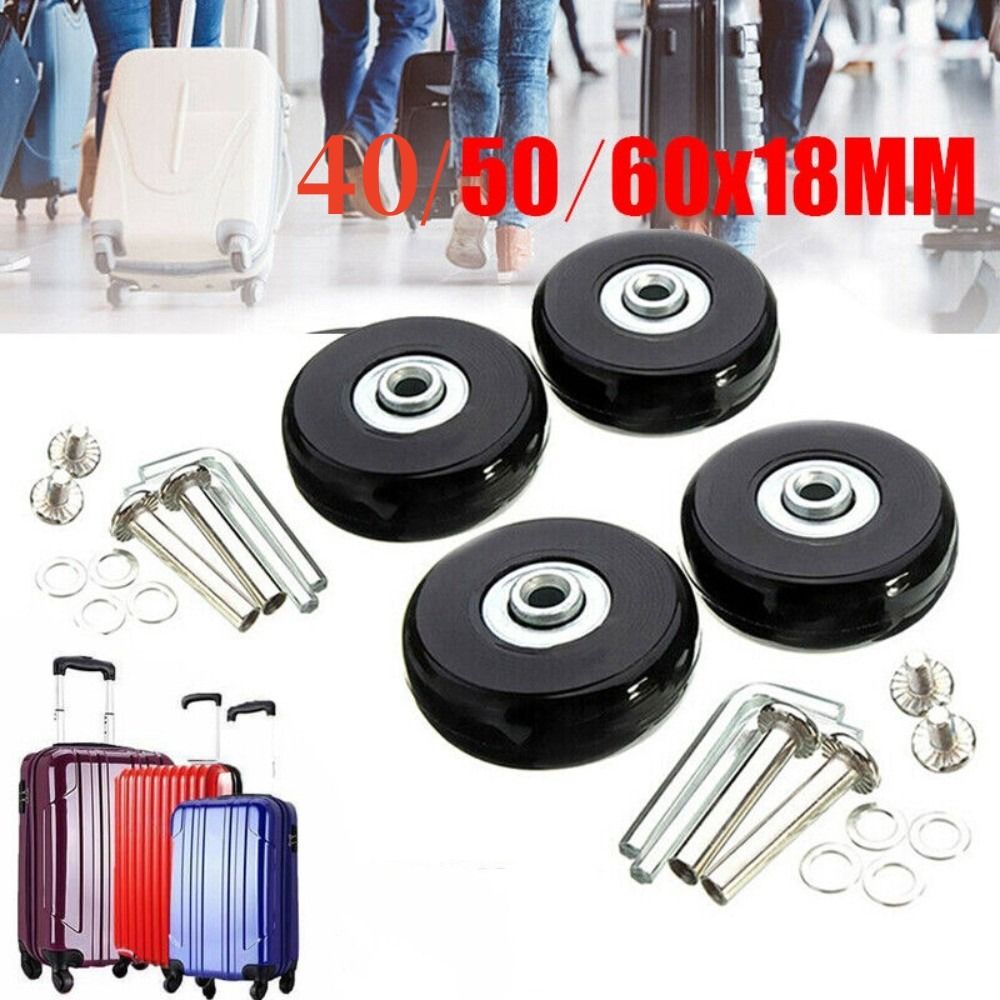 57-59MM Resistant Flexible Sil - Silent Replacement Luggage Wheels review and price