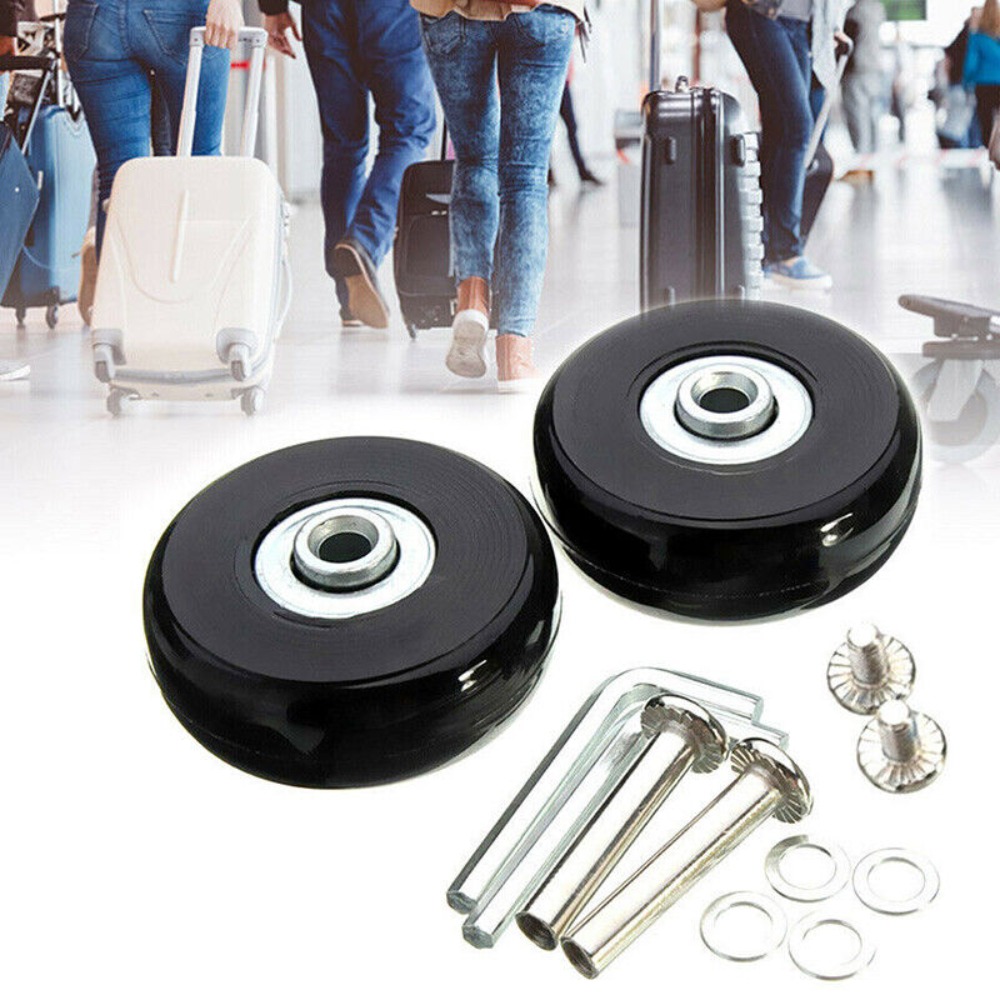 57-59MM Resistant Flexible Sil - Silent Replacement Luggage Wheels review and price