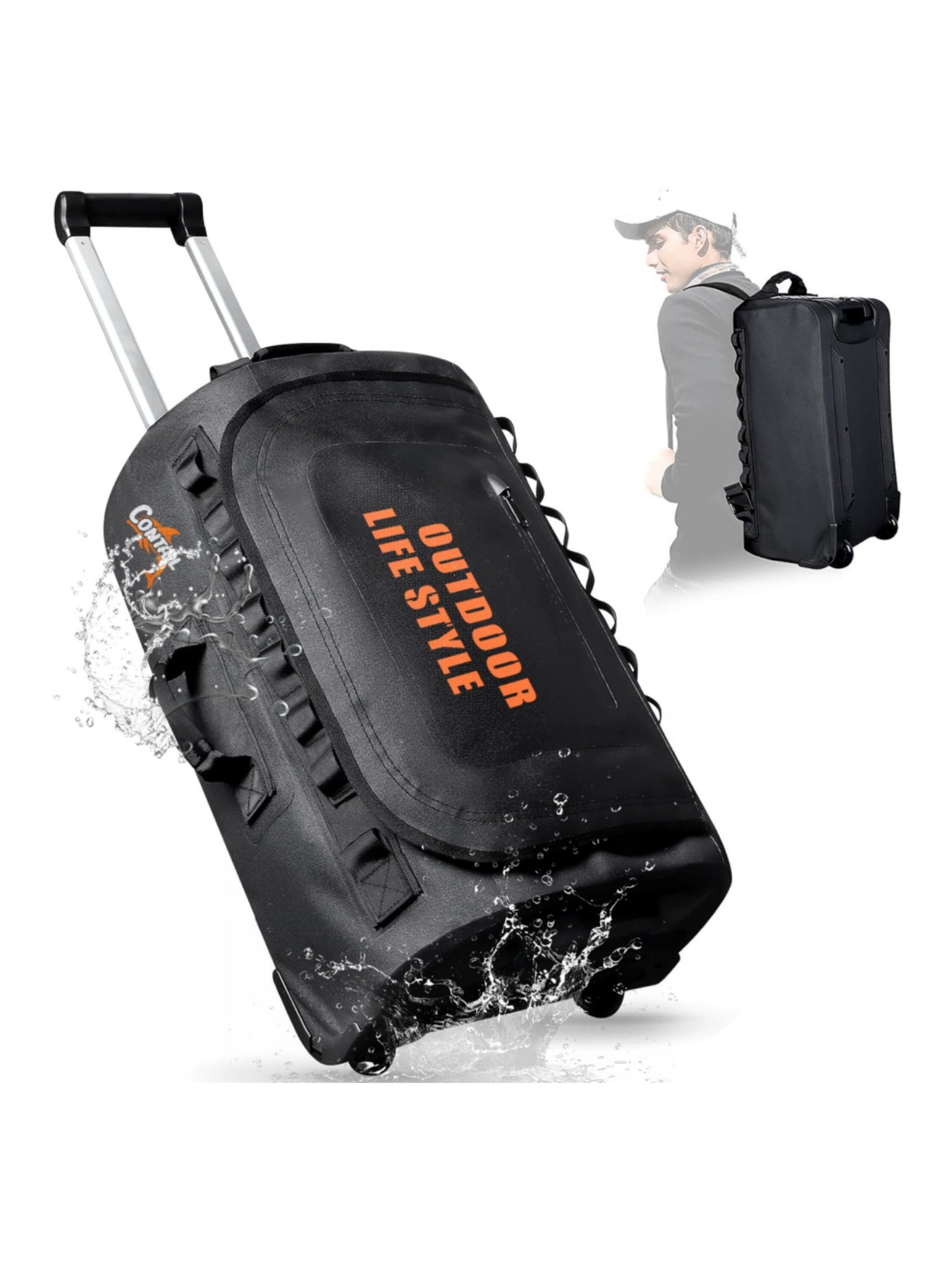 48/95 Rally Wheeled Diving Bag - Foldable Rolling Luggage Bag review and price